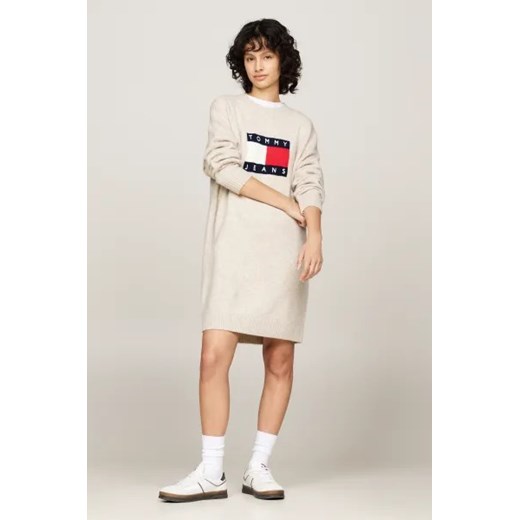 Sukienka Tommy Jeans z wełny