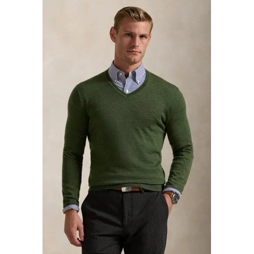 POLO RALPH LAUREN Wełniany sweter | Slim Fit Polo Ralph Lauren L Gomez Fashion Store