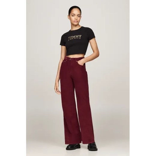 Bluzka damska Tommy Jeans czarna z krótkim rękawem