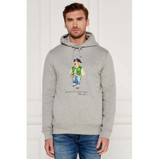 Bluza męska Polo Ralph Lauren szara z bawełny młodzieżowa