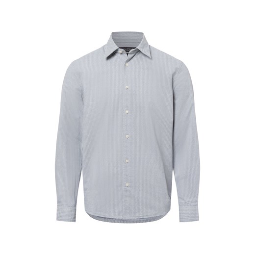 Marc O'Polo Męska koszula casual Mężczyźni Regular Fit Bawełna jasnoniebieski wzorzysty ze sklepu vangraaf w kategorii Koszule męskie - zdjęcie 175475941