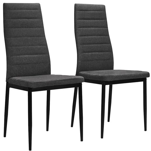 Zestaw 2 ciemnoszarych krzeseł do stołu - Perks Elior One Size Edinos.pl