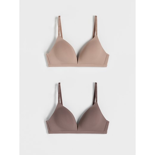 Reserved - Modulowany biustonosz 2 pack - brązowy Reserved 80C Reserved