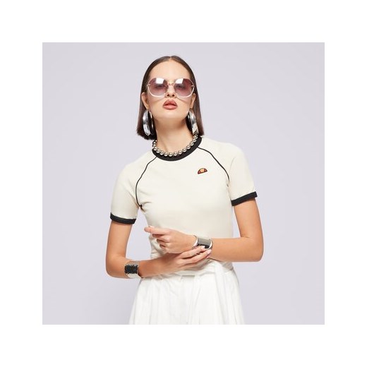 ELLESSE T-SHIRT CHEVALIER TEE BEIGE ze sklepu Sizeer w kategorii Bluzki damskie - zdjęcie 175477682