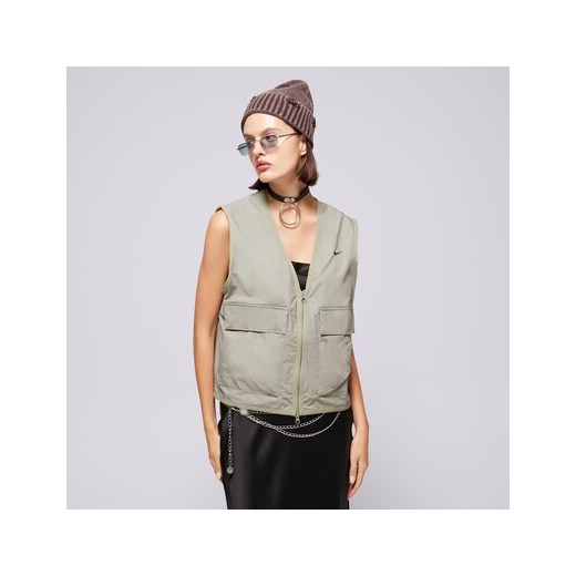 NIKE BEZRĘKAWNIK W NSW ESSTL WVN LSE CRGO VEST ze sklepu Sizeer w kategorii Kamizelki damskie - zdjęcie 175477741