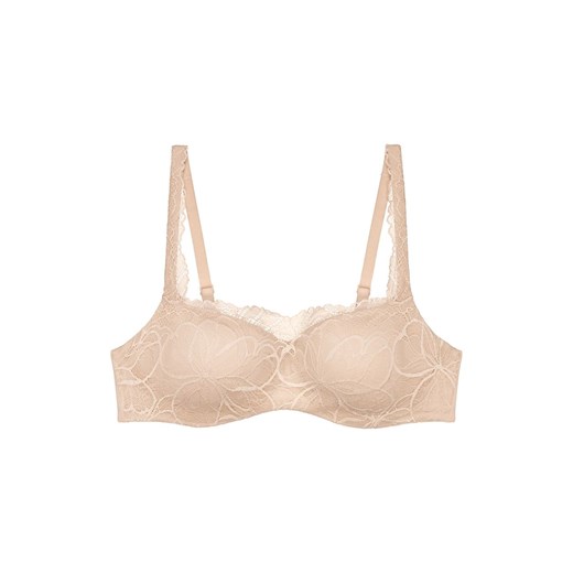 Triumph biustonosz usztywniany balconette Body Make-Up Illusion Lace 10219845-00NZ, Kolor beżowy, Rozmiar 75B, Triumph ze sklepu Primodo w kategorii Biustonosze - zdjęcie 175484071