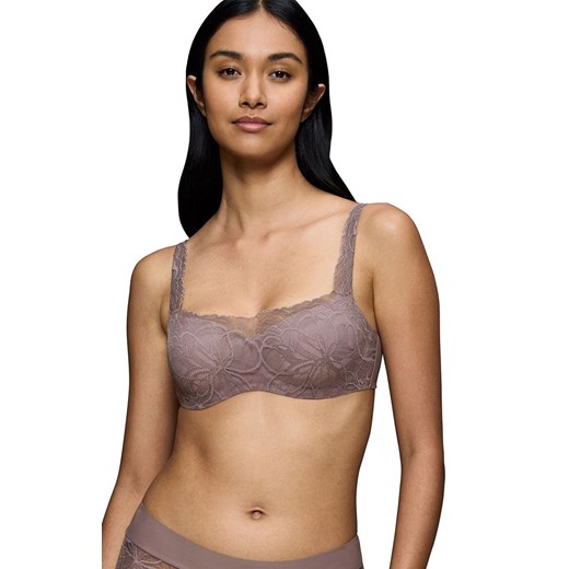 Triumph biustonosz usztywniany balconette Body Make-Up Illusion Lace 10219845-3091, Kolor gołębi, Rozmiar 85C, Triumph ze sklepu Primodo w kategorii Biustonosze - zdjęcie 175484074