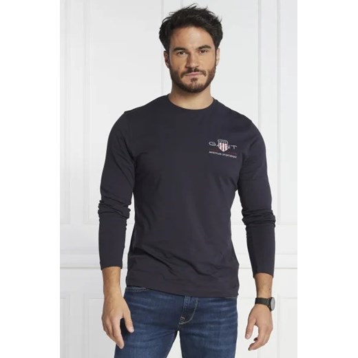T-shirt męski Gant z długim rękawem