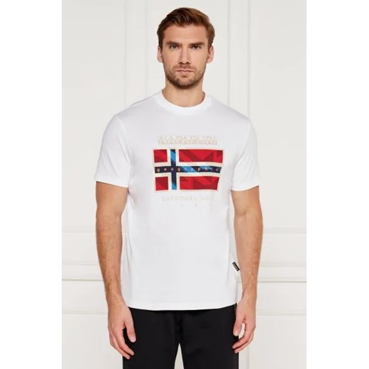 Napapijri T-shirt | Regular Fit ze sklepu Gomez Fashion Store w kategorii T-shirty męskie - zdjęcie 175484592