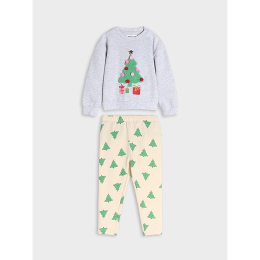 Sinsay - Komplet dzianinowy - kremowy Sinsay 92 Sinsay