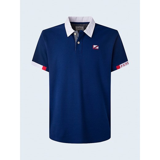 Pepe Jeans Koszulka polo w kolorze granatowym ze sklepu Limango Polska w kategorii T-shirty męskie - zdjęcie 175493453