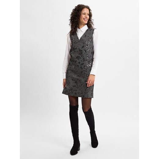 Weekend Max Mara Sukienka damska - Pesaro Kobiety wiskoza antracytowy marmurkowy ze sklepu vangraaf w kategorii Sukienki - zdjęcie 175494671