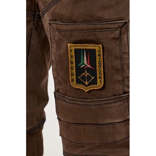 Spodnie męskie Aeronautica Militare brązowe