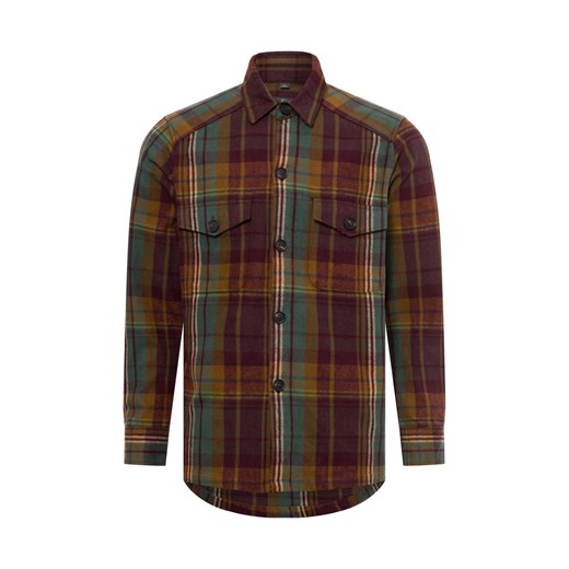 Nils Sundström Bluza męska Mężczyźni Regular Fit Bawełna wielokolorowy w kratkę ze sklepu vangraaf w kategorii Koszule męskie - zdjęcie 175496961