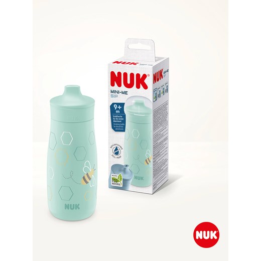 NUK Bidon &quot;Mini-Me Sip Cup Bee&quot; w kolorze turkusowym - 300 ml ze sklepu Limango Polska w kategorii Bidony i butelki - zdjęcie 175498320