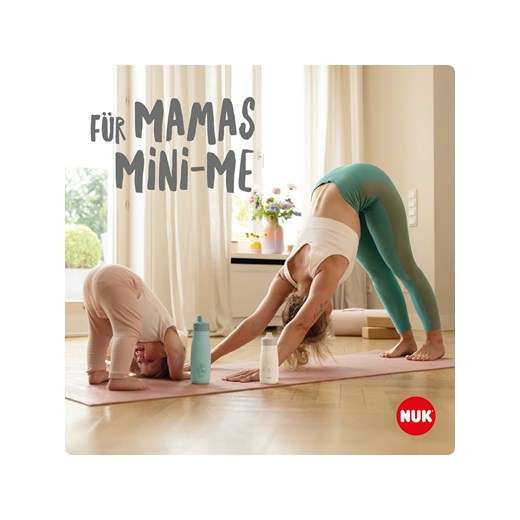 NUK Bidon &quot;Mini-Me Flip Cup Dots&quot; w kolorze fioletowym - 450 ml Nuk onesize okazja Limango Polska