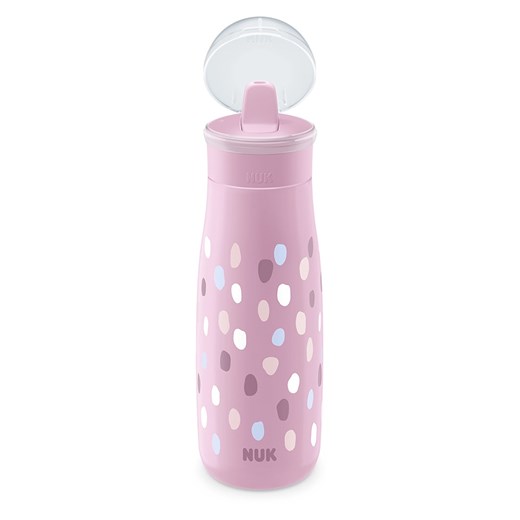 NUK Bidon &quot;Mini-Me Flip Cup Dots&quot; w kolorze fioletowym - 450 ml Nuk onesize promocja Limango Polska