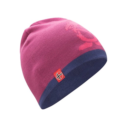 Trollkids Dwustronna czapka beanie &quot;Troll&quot; w kolorze różowo-fioletowym ze sklepu Limango Polska w kategorii Czapki dziecięce - zdjęcie 175498450