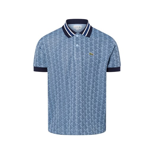 Lacoste Męska koszulka polo Mężczyźni Bawełna jasnoniebieski wzorzysty ze sklepu vangraaf w kategorii T-shirty męskie - zdjęcie 175499562