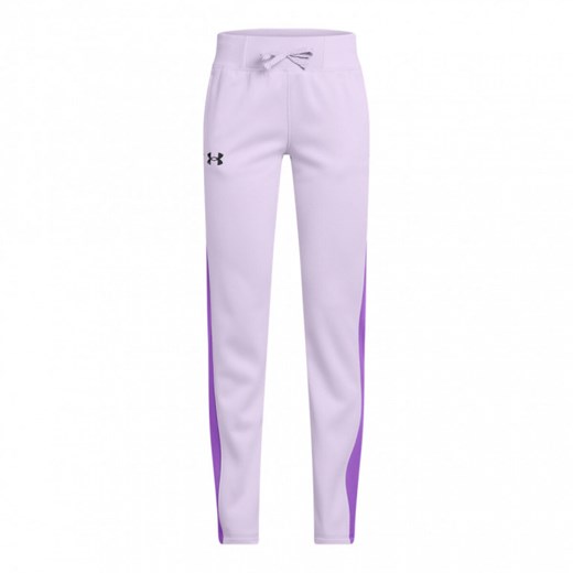 Dziewczęce spodnie treningowe Under Armour Fleece Pants - fioletowe ze sklepu Sportstylestory.com w kategorii Spodnie dziewczęce - zdjęcie 175499811