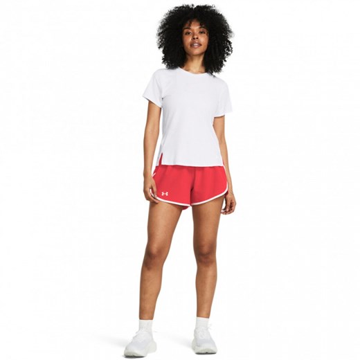 Damskie spodenki do biegania Under Armour UA Fly By 3\'\' Shorts - czerwone ze sklepu Sportstylestory.com w kategorii Szorty - zdjęcie 175499882