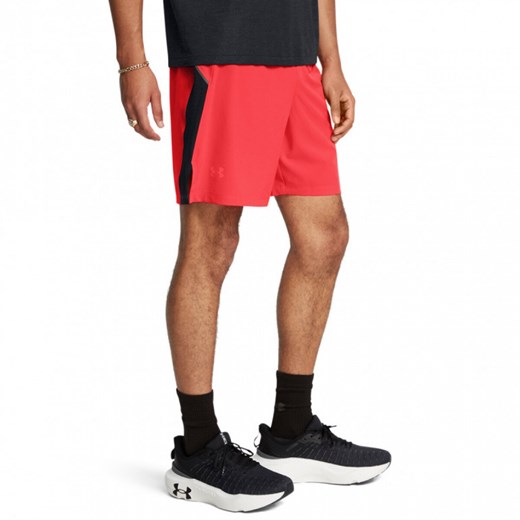 Męskie spodenki do biegania Under Armour UA Launch Pro 7\'\' Shorts - czerwone ze sklepu Sportstylestory.com w kategorii Spodenki męskie - zdjęcie 175499941