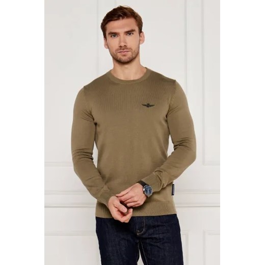Aeronautica Militare Sweter GIROCOLLO | Regular Fit ze sklepu Gomez Fashion Store w kategorii Swetry męskie - zdjęcie 175501862