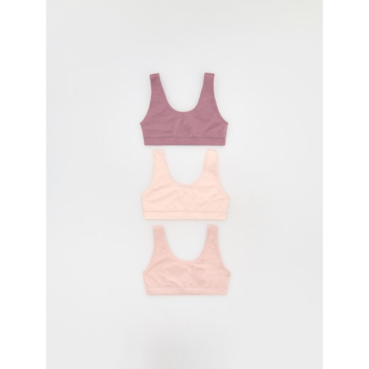 Reserved - Top 3 pack - brudny róż ze sklepu Reserved w kategorii Staniki dla dziewczynki - zdjęcie 175503972