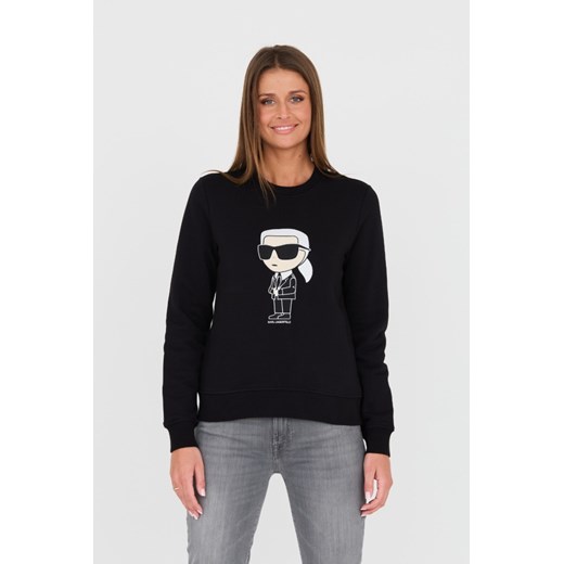 KARL LAGERFELD Czarna bluza Ikonik 2.0, Rozmiar S ze sklepu outfit.pl w kategorii Bluzy damskie - zdjęcie 175506954