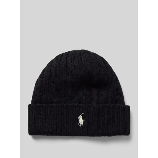 Czapka beanie z wyhaftowanym logo ze sklepu Peek&Cloppenburg  w kategorii Czapki zimowe damskie - zdjęcie 175507494