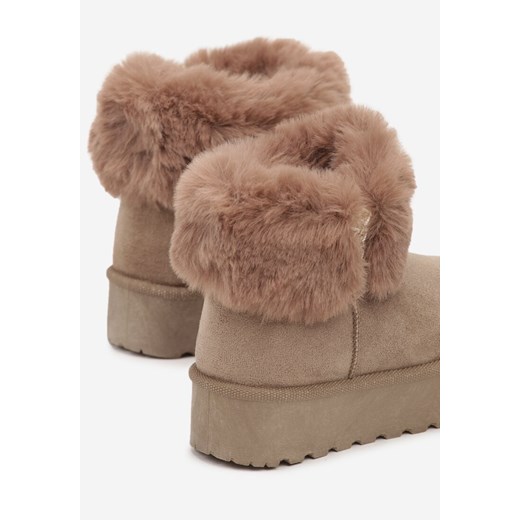 Buty zimowe dziecięce brązowe Renee