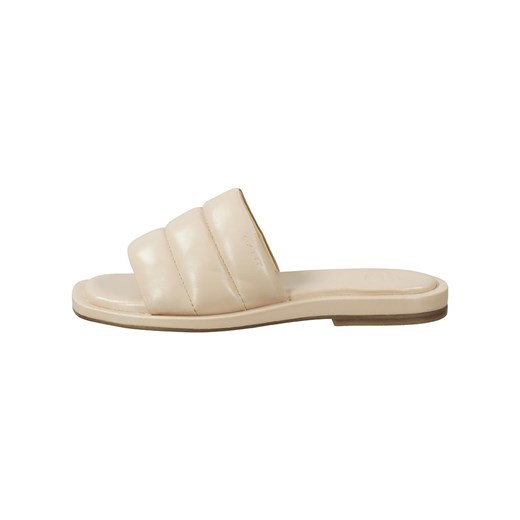 GANT Footwear Skórzane klapki &quot;Khiria&quot; w kolorze beżowym ze sklepu Limango Polska w kategorii Klapki damskie - zdjęcie 175510430