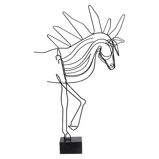 Kare Figurka dekoracyjna &quot;Horse&quot; w kolorze czarnym - 32 x 51 x 8 cm ze sklepu Limango Polska w kategorii Dekoracje - zdjęcie 175510522