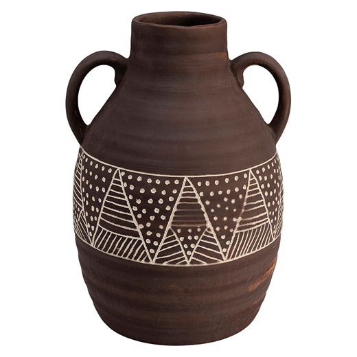 Kare Wazon &quot;Bijan&quot; w kolorze brązowym - wys.26 cm ze sklepu Limango Polska w kategorii Wazony - zdjęcie 175510640