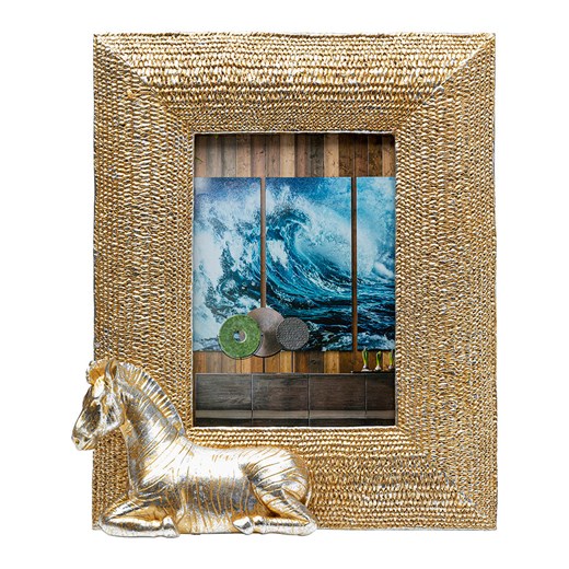 Kare Ramka &quot;Spirit&quot; w kolorze złotym na zdjęcia - 24 x 28 cm ze sklepu Limango Polska w kategorii Ramki na zdjęcia - zdjęcie 175511160
