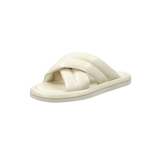 Klapki damskie Gant Footwear na lato beżowe bez zapięcia casual 