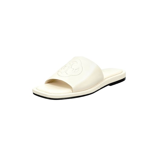 GANT Footwear Skórzane klapki &quot;Khiara&quot; w kolorze białym ze sklepu Limango Polska w kategorii Klapki damskie - zdjęcie 175512112