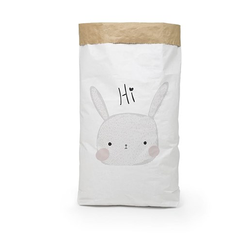 Folkifreckles Torba &quot;Hi Rabbit&quot; w kolorze białym - 60 x 90 x 13 cm ze sklepu Limango Polska w kategorii Kosze i pudełka na zabawki - zdjęcie 175512784