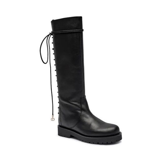 TWINSET Skórzane kozaki ze sklepu Gomez Fashion Store w kategorii Kozaki damskie - zdjęcie 175513483