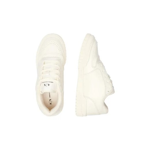 Buty sportowe damskie Armani Exchange sneakersy sznurowane z tworzywa sztucznego