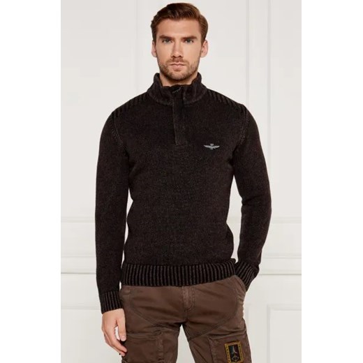 Aeronautica Militare Sweter | Regular Fit | z dodatkiem wełny ze sklepu Gomez Fashion Store w kategorii Swetry męskie - zdjęcie 175513793