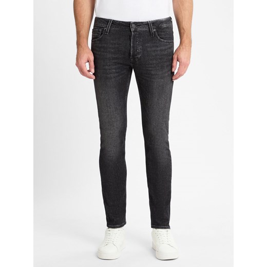 Jack & Jones Dżinsy - JJIglenn Mężczyźni Bawełna dark stone jednolity ze sklepu vangraaf w kategorii Jeansy męskie - zdjęcie 175516482