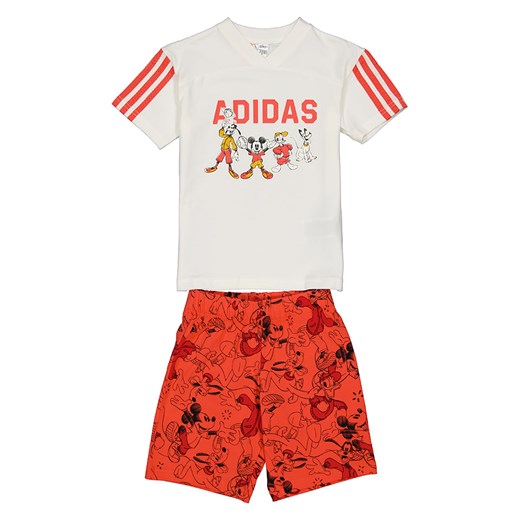 adidas 2-częściowy zestaw w kolorze czerwono-białym ze sklepu Limango Polska w kategorii Komplety dziewczęce - zdjęcie 175518430