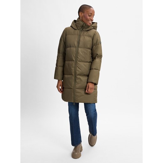 Tommy Hilfiger Pikowany płaszcz damski Kobiety oliwkowy jednolity ze sklepu vangraaf w kategorii Płaszcze damskie - zdjęcie 175519462