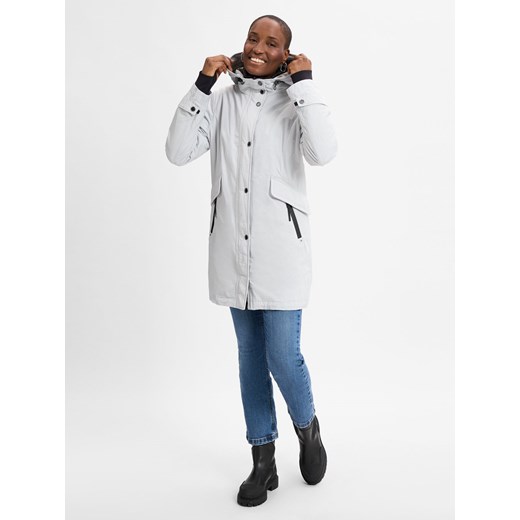 Gil Bret Funkcjonalna parka damska Kobiety Sztuczne włókno kitt jednolity ze sklepu vangraaf w kategorii Parki damskie - zdjęcie 175519482