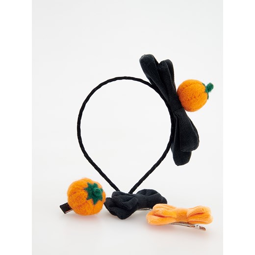 Reserved - Zestaw ozdób do włosów Halloween - czarny ze sklepu Reserved w kategorii Akcesoria dziecięce - zdjęcie 175525034
