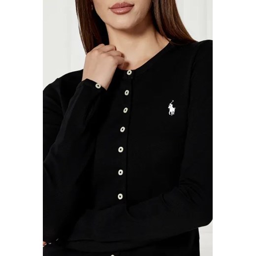 Bluzka damska Polo Ralph Lauren z długimi rękawami z elastanu casual z kołnierzykiem 