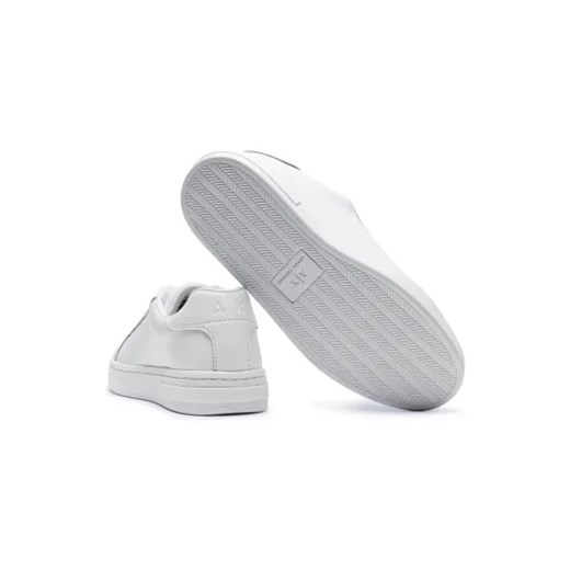 Buty sportowe damskie Armani Exchange sneakersy z tworzywa sztucznego sznurowane wiosenne białe