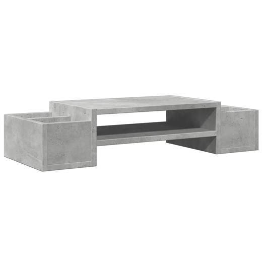 Nadstawka na biurko z podwójnymi przegródkami beton - Atenax ze sklepu Edinos.pl w kategorii Meble biurowe - zdjęcie 175530410