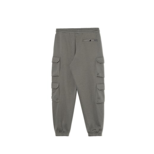 Cropp - Szare dresowe joggery z kieszeniami cargo - szary Cropp XXL Cropp